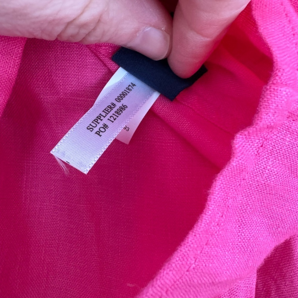 Chaps Classics Linen Button Front Collared Blouse… - image 7